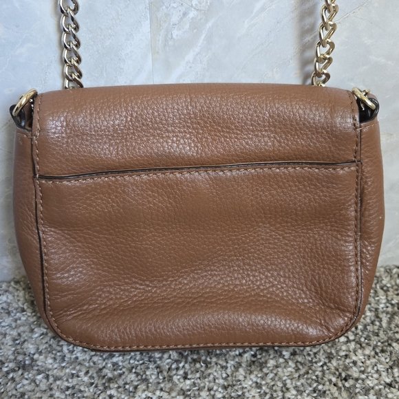 Michael Kors Brown Pebbled Leather Crossbody Bag - Picture 3 of 8